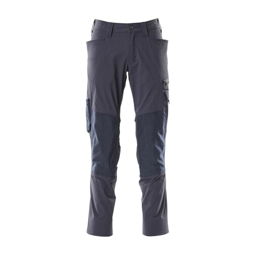 Hose, Knietaschen, Stretch / Gr. 90C56,  Schwarzblau Produktbild