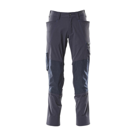 Hose, Knietaschen, Stretch / Gr. 76C56,  Schwarzblau Produktbild