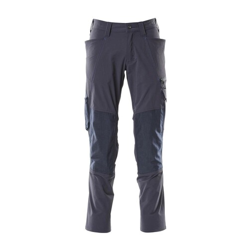 Hose, Knietaschen, Stretch / Gr. 82C66,  Schwarzblau Produktbild