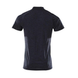 Polo-Shirt, COOLMAX®PRO,moderne  Passform / Gr. L  ONE, Schwarzblau  meliert Produktbild Additional View 2 S