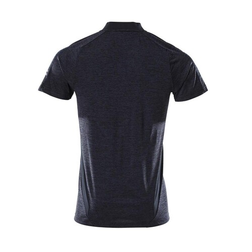 Polo-Shirt, COOLMAX®PRO,moderne  Passform / Gr. L  ONE, Schwarzblau  meliert Produktbild Additional View 2 L