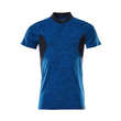 Polo-Shirt, COOLMAX®PRO,moderne  Passform / Gr. 4XLONE, Azurblau  meliert/Schwarzblau Produktbild