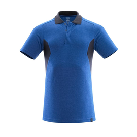 Polo-Shirt, moderne Passform / Gr.  2XLONE, Azurblau/Schwarzblau Produktbild