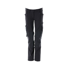 Hose, Damen, Pearl, Knietaschen,  Stretch / Gr. 76C54, Schwarzblau Produktbild