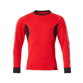 Sweatshirt, moderne Passform / Gr. XL  ONE, Verkehrsrot/Schwarz Produktbild