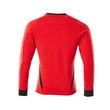 Sweatshirt, moderne Passform / Gr.  3XLONE, Verkehrsrot/Schwarz Produktbild Additional View 2 S