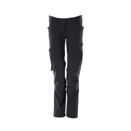 Hose, Damen, Pearl, Knietaschen,  Stretch / Gr. 82C42, Schwarzblau Produktbild