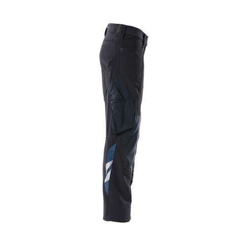 Hose, Damen, Pearl, Knietaschen,  Stretch / Gr. 82C34, Schwarzblau Produktbild Additional View 3 L