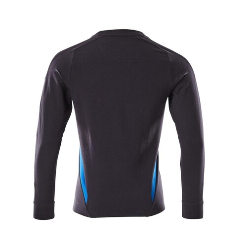 Sweatshirt, moderne Passform / Gr. S   ONE, Schwarzblau/Azurblau Produktbild Additional View 2 L