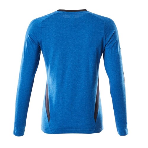 T-Shirt, Langarm, Damen / Gr. 5XLONE,  Azurblau/Schwarzblau Produktbild Additional View 2 L