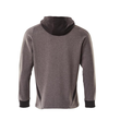 Sweatshirt mit Kapuze, moderne Passform  Sweatshirt mit Reißverschluss / Gr.  4XLONE, Dunkelanthrazit/Schwarz Produktbild Additional View 2 S