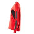 T-Shirt, Langarm, Damen / Gr. XS ONE,  Verkehrsrot/Schwarz Produktbild Additional View 1 S