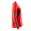 T-Shirt, Langarm, Damen / Gr. XS ONE,  Verkehrsrot/Schwarz Produktbild Additional View 3 S