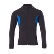 Sweatshirt mit Kapuze, moderne Passform  Sweatshirt mit Reißverschluss / Gr. XS  ONE, Schwarzblau/Azurblau Produktbild
