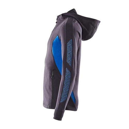 Sweatshirt mit Kapuze, moderne Passform  Sweatshirt mit Reißverschluss / Gr. XS  ONE, Schwarzblau/Azurblau Produktbild Additional View 1 L