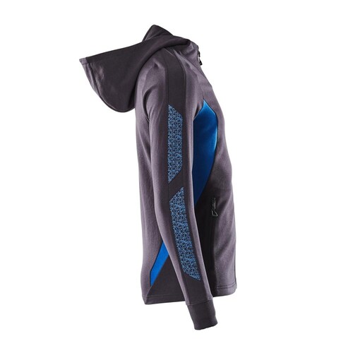Sweatshirt mit Kapuze, moderne Passform  Sweatshirt mit Reißverschluss / Gr. XS  ONE, Schwarzblau/Azurblau Produktbild Additional View 3 L