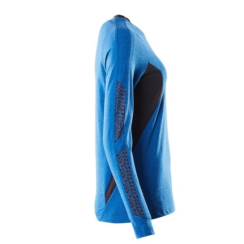 T-Shirt, Langarm, Damen / Gr. XS ONE,  Azurblau/Schwarzblau Produktbild Additional View 3 L