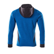 Sweatshirt mit Kapuze, moderne Passform  Sweatshirt mit Reißverschluss / Gr. XL  ONE, Azurblau/Schwarzblau Produktbild Additional View 2 S