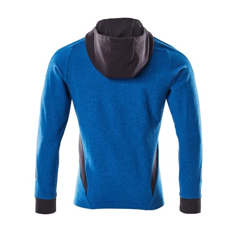 Sweatshirt mit Kapuze, moderne Passform  Sweatshirt mit Reißverschluss / Gr. XL  ONE, Azurblau/Schwarzblau Produktbild Additional View 2 L