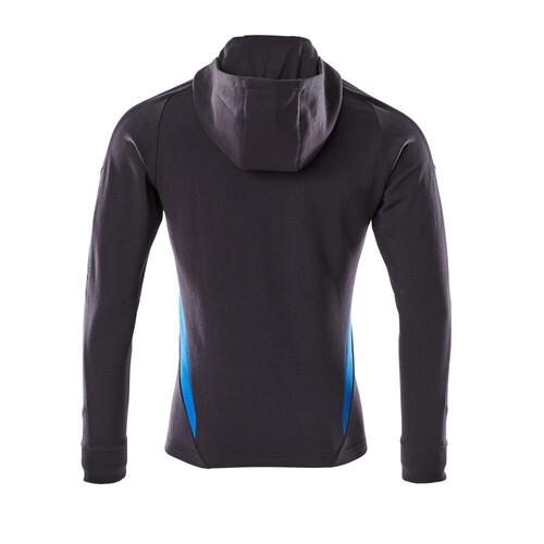 Sweatshirt mit Kapuze, moderne Passform  Sweatshirt mit Reißverschluss / Gr.  4XLONE, Schwarzblau/Azurblau Produktbild Additional View 2 L