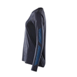T-Shirt, Damen, mit COOLMAX®, Langarm /  Gr. XS ONE, Schwarzblau meliert Produktbild Additional View 1 S
