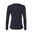 T-Shirt, Damen, mit COOLMAX®, Langarm /  Gr. XS ONE, Schwarzblau meliert Produktbild Additional View 2 S