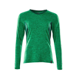T-Shirt, Damen, mit COOLMAX®, Langarm /  Gr. L  ONE, Grasgrün  meliert/Grün Produktbild