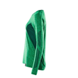 T-Shirt, Damen, mit COOLMAX®, Langarm /  Gr. M  ONE, Grasgrün  meliert/Grün Produktbild Additional View 1 S