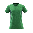 T-Shirt, Damen, mit COOLMAX® PRO / Gr.  2XLONE, Grasgrün  meliert/Grün Produktbild