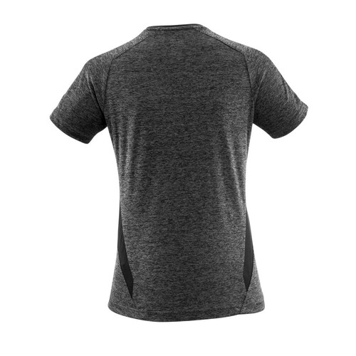 T-Shirt, Damen, mit COOLMAX® PRO / Gr.  5XLONE, Dunkelanthrazit   meliert/Schwarz Produktbild Additional View 2 L