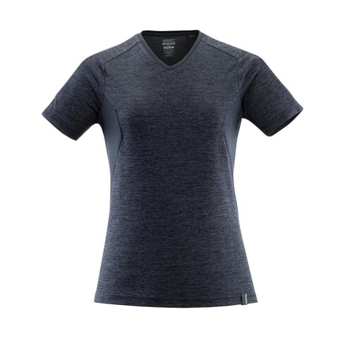 T-Shirt, Damen, mit COOLMAX® PRO / Gr.  XS ONE, Schwarzblau meliert Produktbild