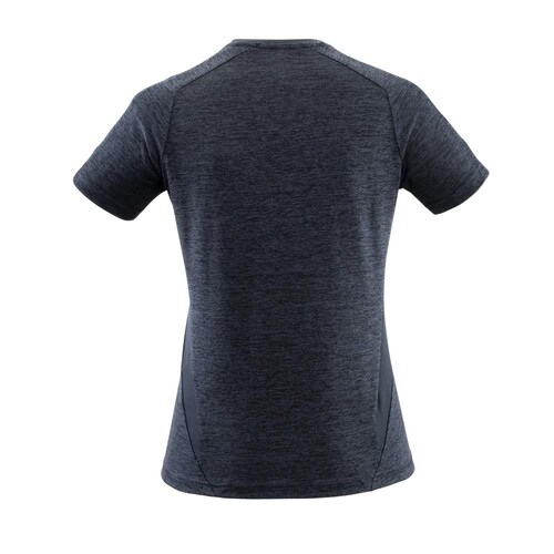 T-Shirt, Damen, mit COOLMAX® PRO / Gr.  XS ONE, Schwarzblau meliert Produktbild Additional View 2 L
