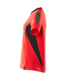 T-Shirt, Damen Damen T-shirt / Gr.  2XLONE, Verkehrsrot/Schwarz Produktbild Additional View 1 S