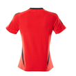 T-Shirt, Damen Damen T-shirt / Gr.  2XLONE, Verkehrsrot/Schwarz Produktbild Additional View 2 S