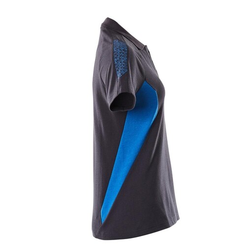Polo-Shirt, Damen / Gr. 4XLONE,  Schwarzblau/Azurblau Produktbild Additional View 3 L