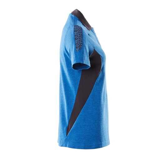 Polo-Shirt, Damen / Gr. M  ONE,  Azurblau/Schwarzblau Produktbild Additional View 3 L