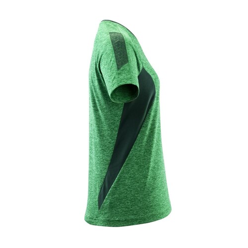 T-Shirt, Damen, mit COOLMAX® PRO / Gr.  M  ONE, Grasgrün  meliert/Grün Produktbild Additional View 3 L