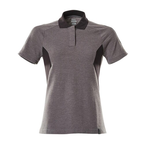 Polo-Shirt, Damen / Gr. XS ONE,  Dunkelanthrazit/Schwarz Produktbild