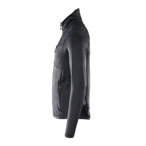 Fleecepullover mit Reißverschluss  Microfleecejacke / Gr. S, Schwarzblau Produktbild Additional View 1 L