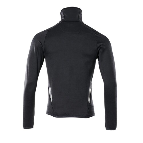 Fleecepullover mit Reißverschluss  Microfleecejacke / Gr. S, Schwarzblau Produktbild Additional View 2 L
