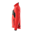 Fleecejacke mit Antipilling / Gr. 4XL,  Verkehrsrot/Schwarz Produktbild Additional View 1 S
