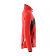 Fleecejacke mit Antipilling / Gr. 4XL,  Verkehrsrot/Schwarz Produktbild Additional View 3 S