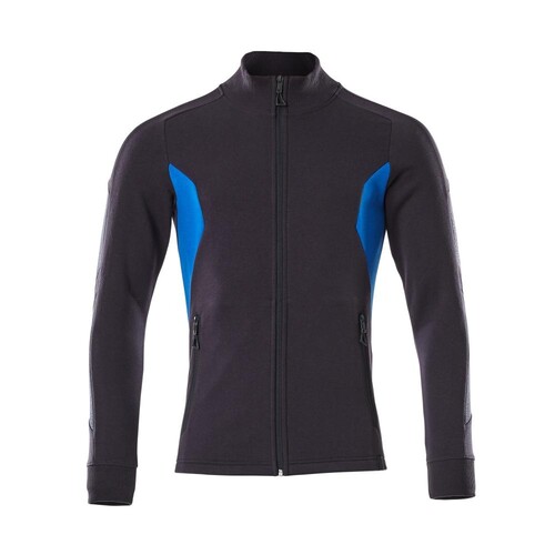 Sweatshirt mit Reißverschluss,modern  Fit / Gr. 4XLONE, Schwarzblau/Azurblau Produktbild