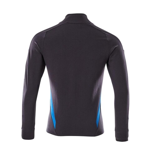 Sweatshirt mit Reißverschluss,modern  Fit / Gr. 4XLONE, Schwarzblau/Azurblau Produktbild Additional View 2 L