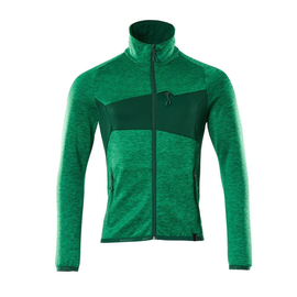 Fleecepullover mit Reißverschluss  Microfleecejacke / Gr. L, Grasgrün/Grün Produktbild