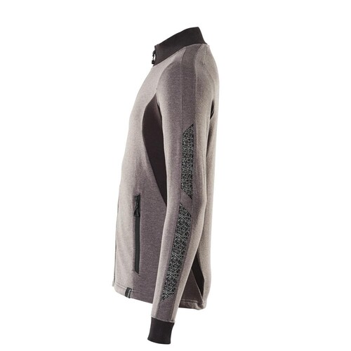 Sweatshirt mit Reißverschluss,modern  Fit / Gr. M  ONE,  Dunkelanthrazit/Schwarz Produktbild Additional View 1 L