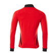 Sweatshirt mit Reißverschluss,modern  Fit / Gr. 2XLONE, Verkehrsrot/Schwarz Produktbild Additional View 2 S