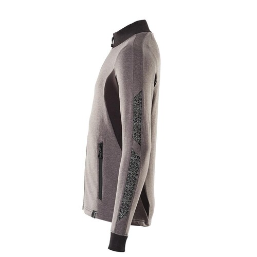 Sweatshirt mit Reißverschluss,modern  Fit / Gr. 2XLONE,  Dunkelanthrazit/Schwarz Produktbild Additional View 1 L