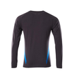 T-Shirt, Langarm, Modern Fit / Gr. L   ONE, Schwarzblau/Azurblau Produktbild Additional View 2 S