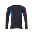 T-Shirt, Langarm, Modern Fit / Gr. M   ONE, Schwarzblau/Azurblau Produktbild